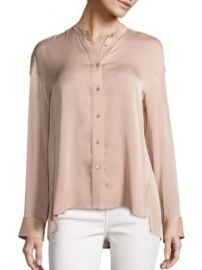 Vince - Solid Pintuck Blouse at Saks Fifth Avenue